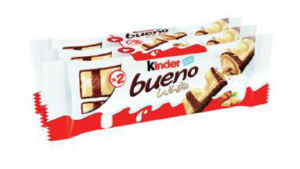 vafelj oblit z belo čokolado kinder bueno white