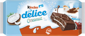 Biskvit Kinder, Delice s kakavom in kokosovim polnilom, 370 g