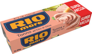 Tunina v Oljčnem Olju Rio Mare 3 x 120 g 