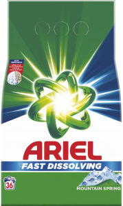 Pralni prašek Ariel v prahu, Mountain Spring, 36 pranj, 1,90 kg