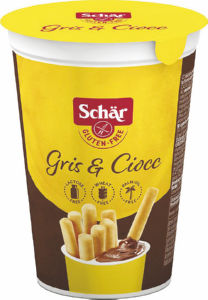 grisini s kakavovo kremo gris & ciocc, brez glutena, schär, 52g