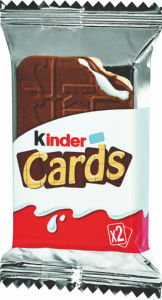Vafelj  Kinder Cards, 25,6 g