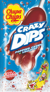 Lizika Chupa Chups, Crazy Dips Cola, 14 g
