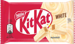 Vafelj Kit Kat, oblit z belo čokolado, 4 Finger, 41,5 g