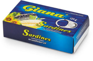 Sardine v Rastlinskem Olju Giana 125 g 