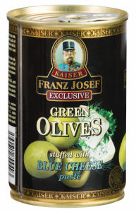Zelene Olive Polnjene s Sirom Franz Joseph 300 g 