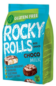 prigrizek rocky rolls, mlečna čokolada, benlian brithers, 70 g