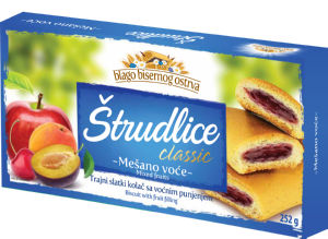 Pecivo Štrudle, mešano sadje, 252 g