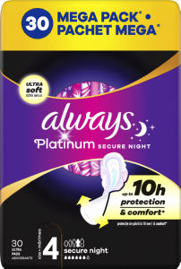 Higienski vložki Always, Platinum Night, 30/1