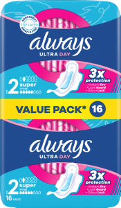 damski vložki super, always ultra, 16/1