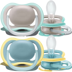 Duda Avent, tolažilna, Ultra air, silikon, 18 m+, Neutral, 2/1