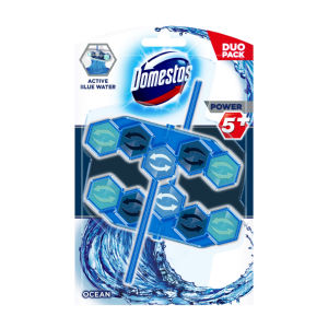 Osvežilec Domestos, WC obešanka, Power 5, Bluewater, Ocean, 2 x 53 g