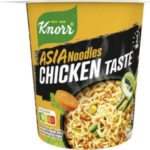 testenine z okusom piščanca asia noodles