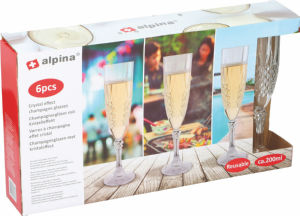 Set kozarcev Alpina, za penino, 6/1