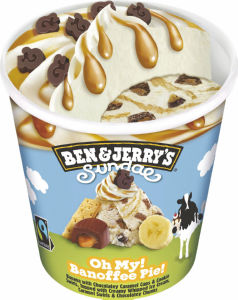 Sladoled Ben&Jerry's, Sundae Banoffee Pie, 427 ml