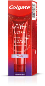 zobna pasta white ultra active foam, colgate max, 50ml