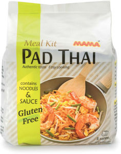 instant riževi rezanci z omako brez glutena pad thai, mama, 240g