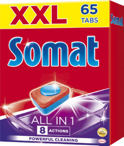 Tablete za Strojno Pomivanje Posode Somat All in 1 65 tablet