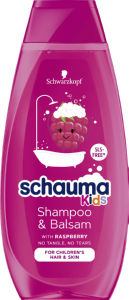 šampon in balzam za lase raspberry