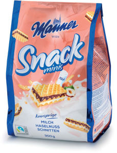 vaflji snack minis lešnik