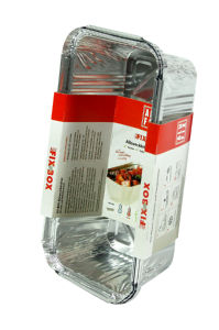 Posoda s pokrovom Fixbox, večnamenska, visoka, 1 l, 2 porciji, 3/1