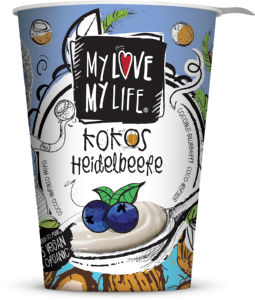 Desert Bio Mylove Mylife, kokos, borovnica, 180 g