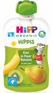 bio sadna blazinica, kivi, hruška in banana, hipp, 100 g